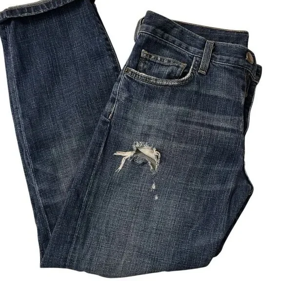 Current/Elliot The Boyfriend Women’s Distressed Jeans - Picture 3 of 10